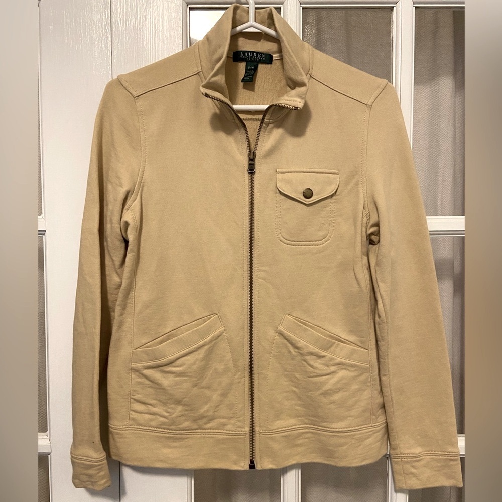 Ralph Lauren zip-up jersey utility jacket